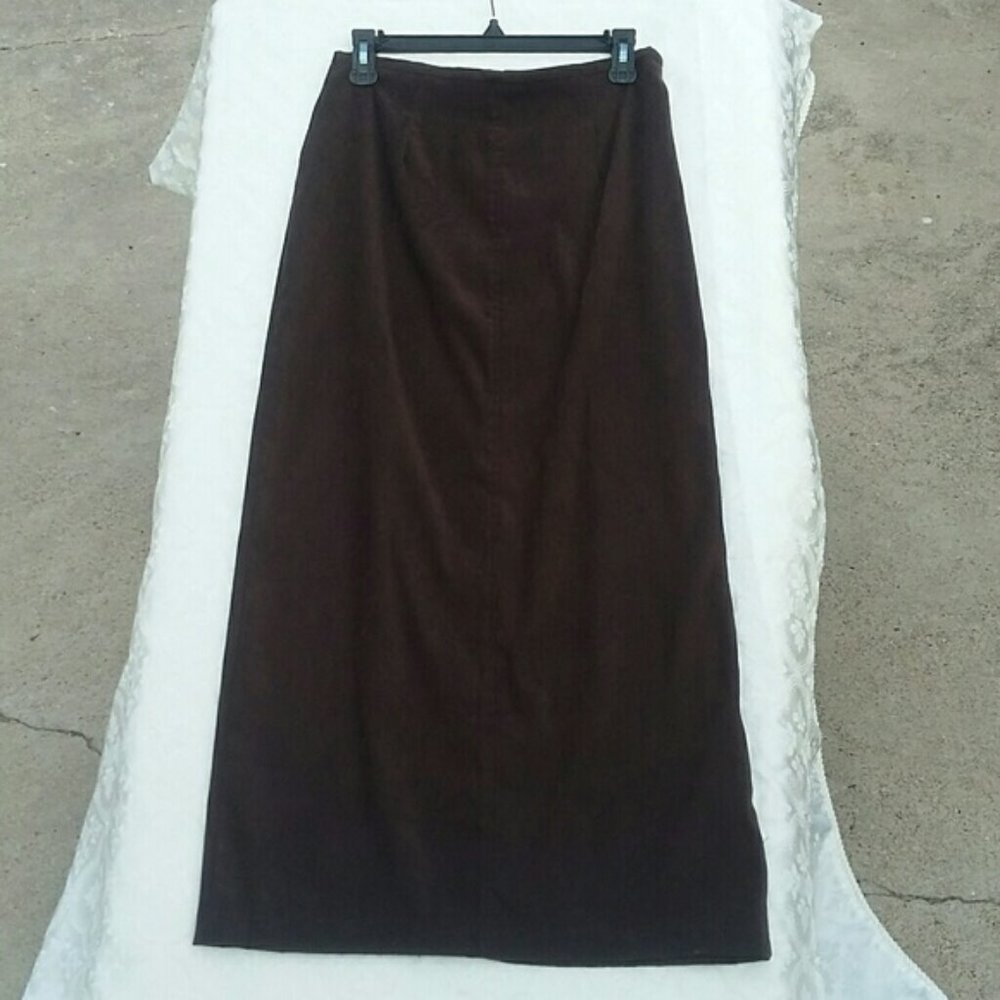 Maxi Skirt Sz 8 First Option Brown Women NWOT
